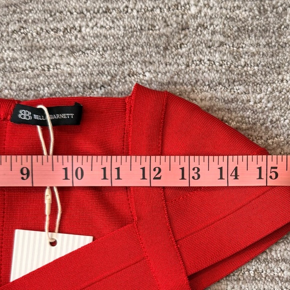 NWT Bella Barnett Bodycon Red Midi Dress Womans SZ. 6 Bandage Dress Holiday - Picture 10 of 14